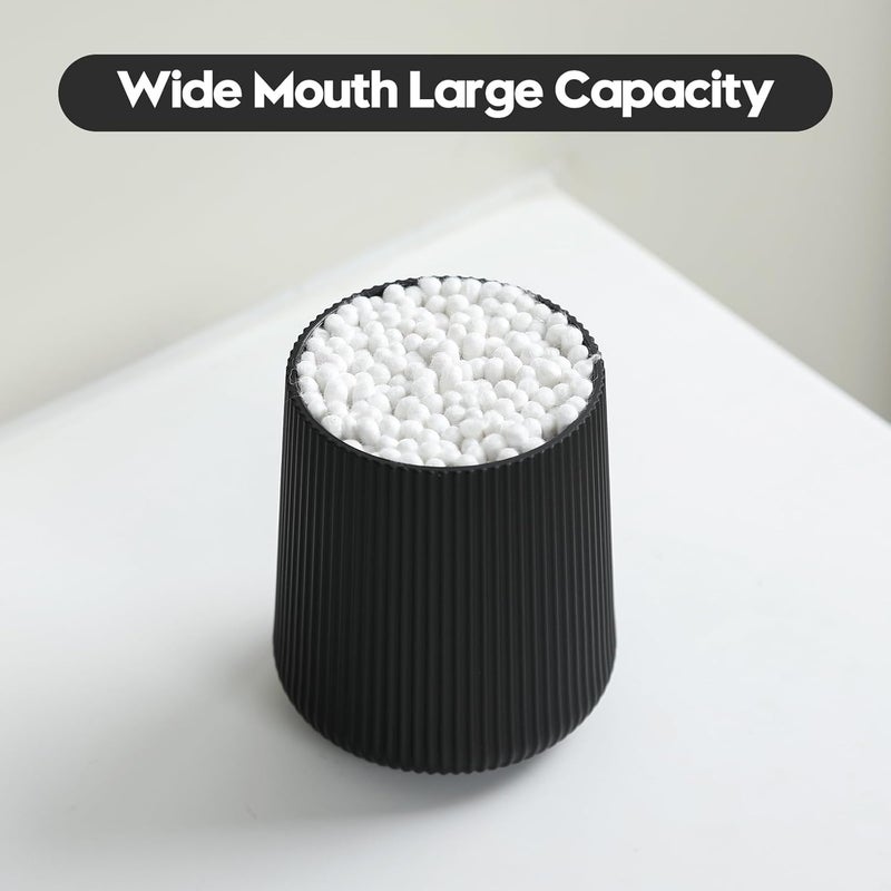 YAUKPH Black Striped Toothbrush Holder for Electric Toothbrushes Bathroom Organizer for Toothpaste Kids & Adults - Image 1